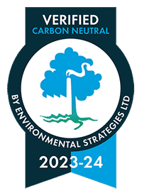 Verified Carbon Neutral by Environmental Strategies Ltd 2023 - 2024