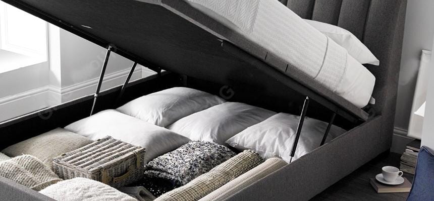 Kaydian Lanchester Upholstered Ottoman Bed Frame